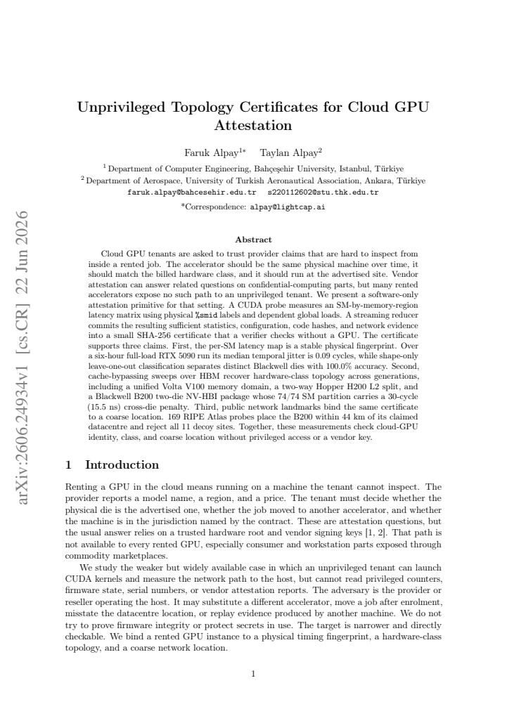 First page