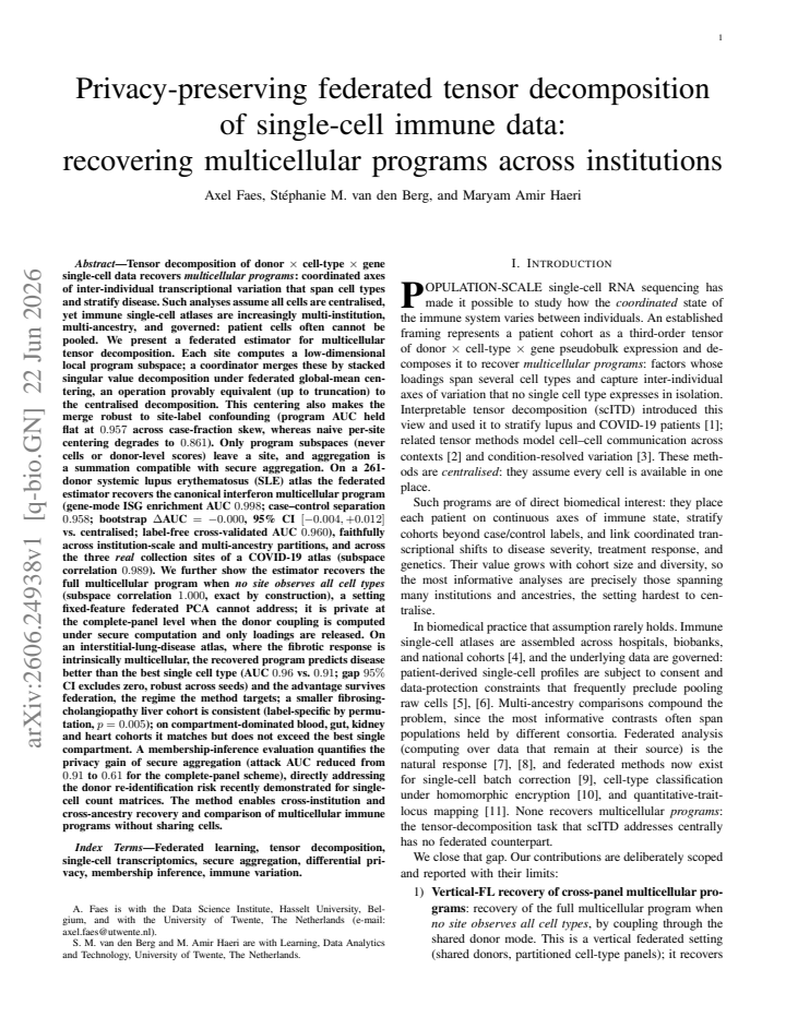 First page