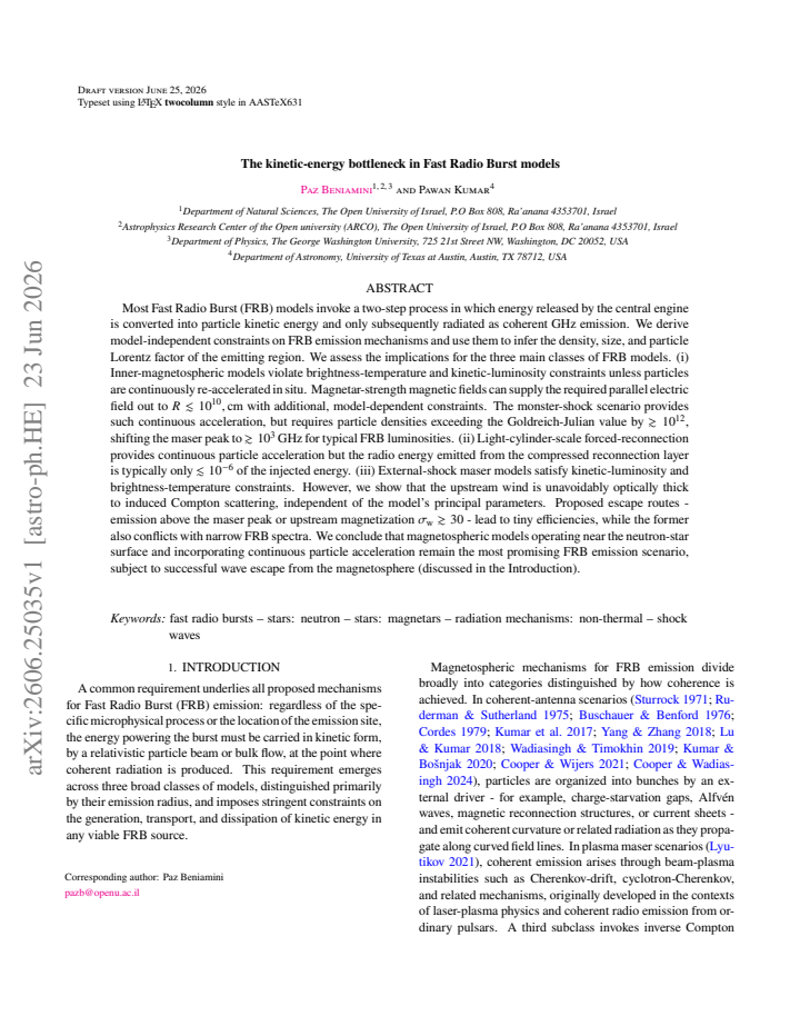 First page