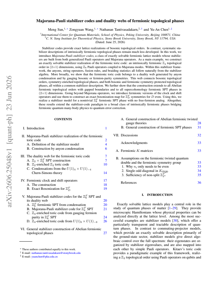 First page