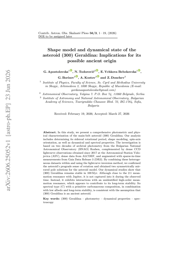 First page