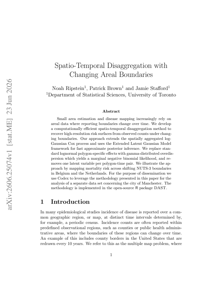 First page