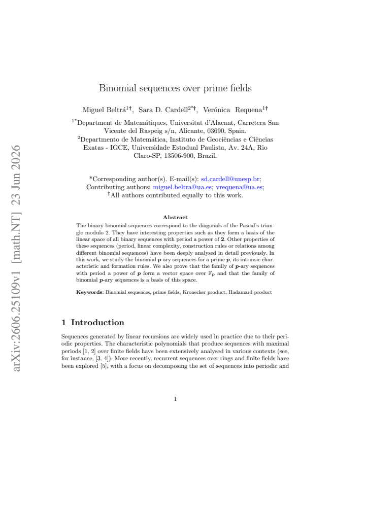 First page