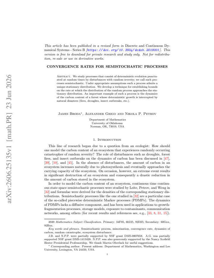 First page