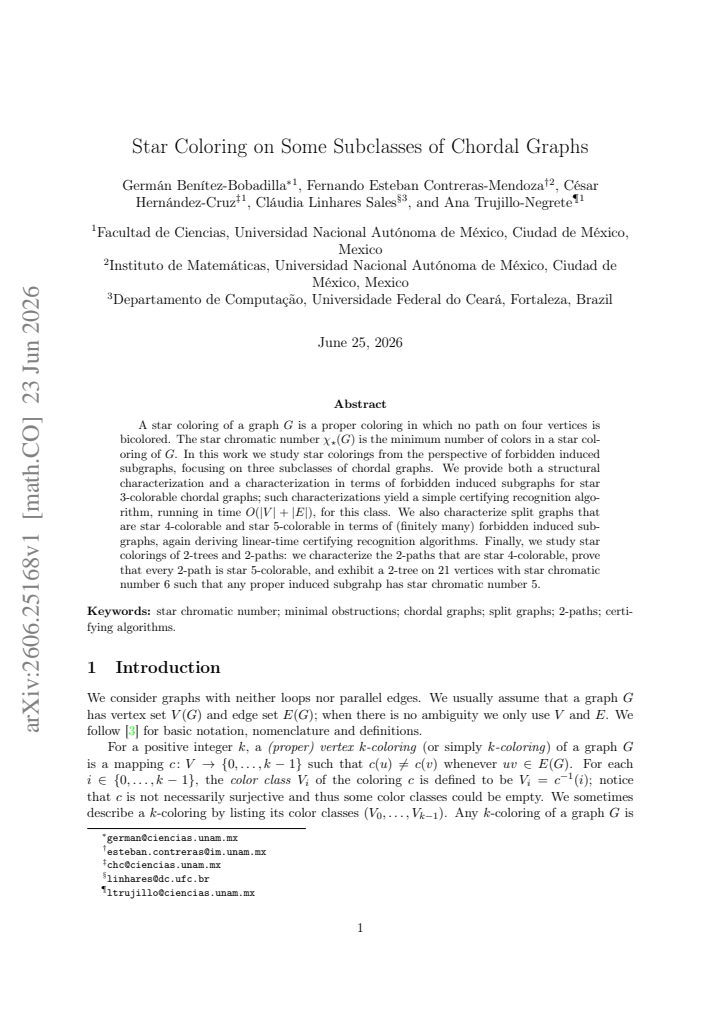 First page