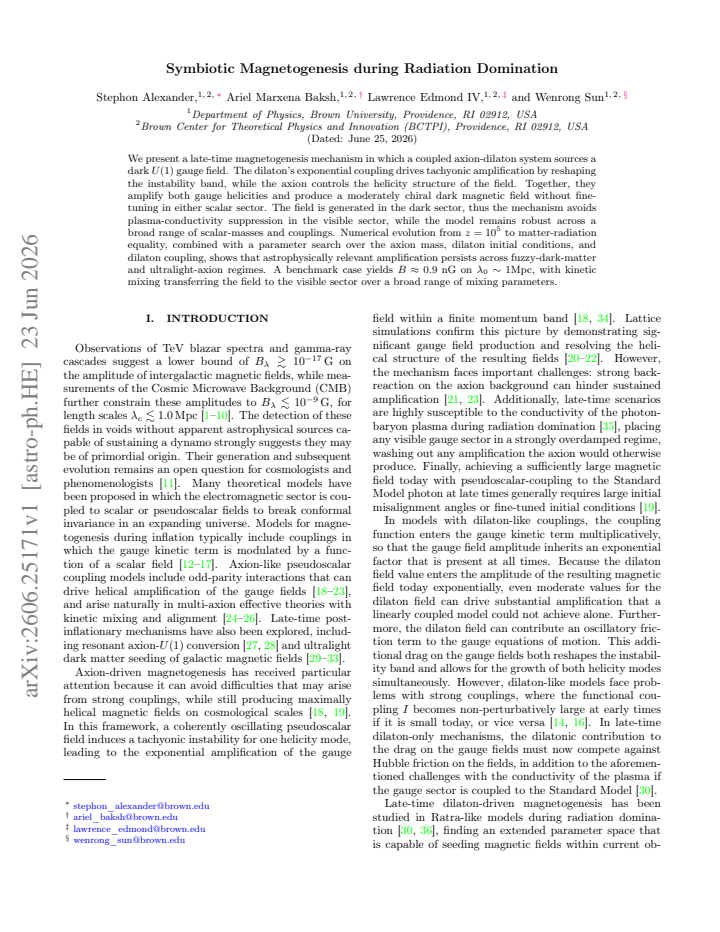 First page