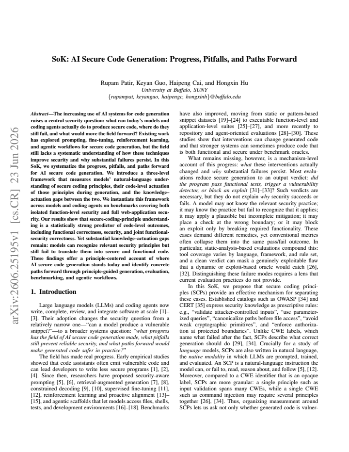 First page