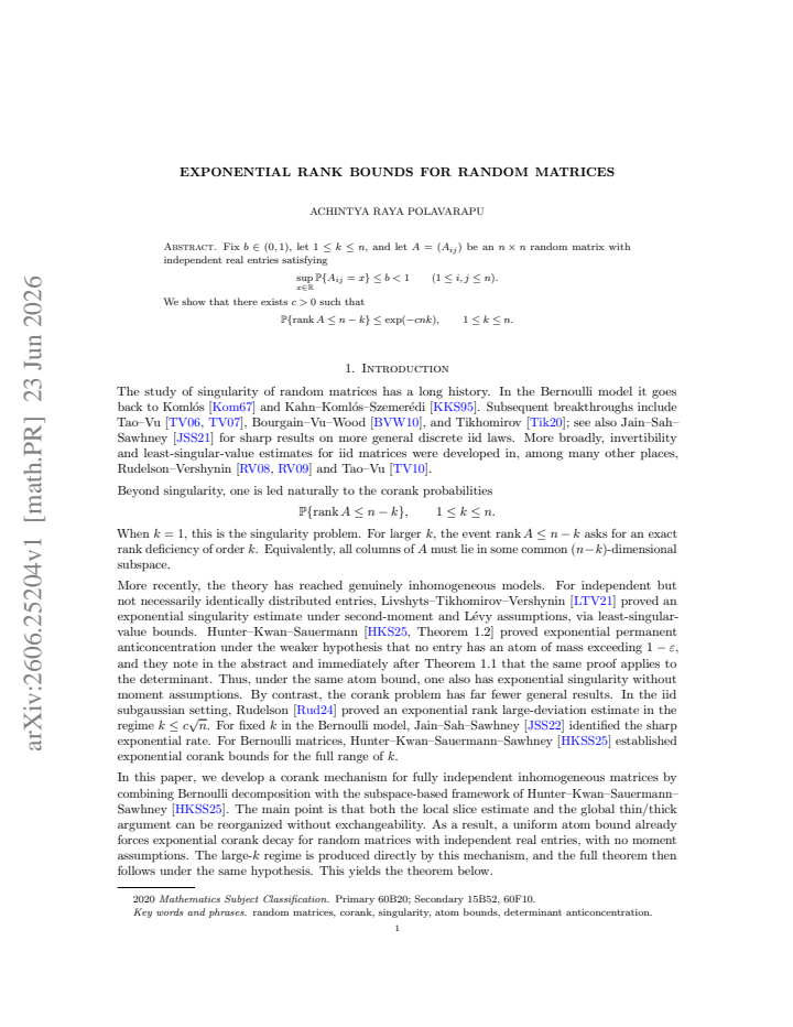 First page