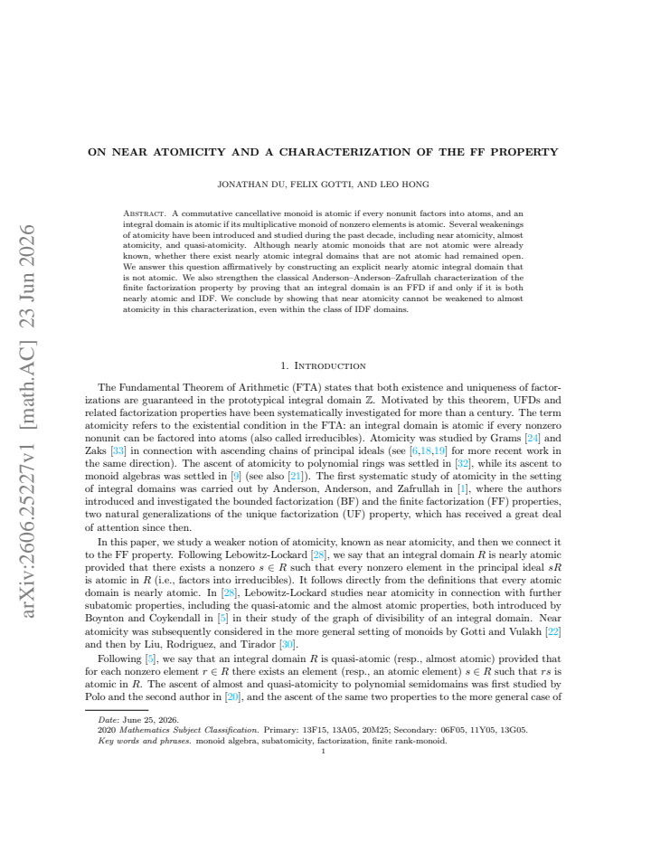 First page