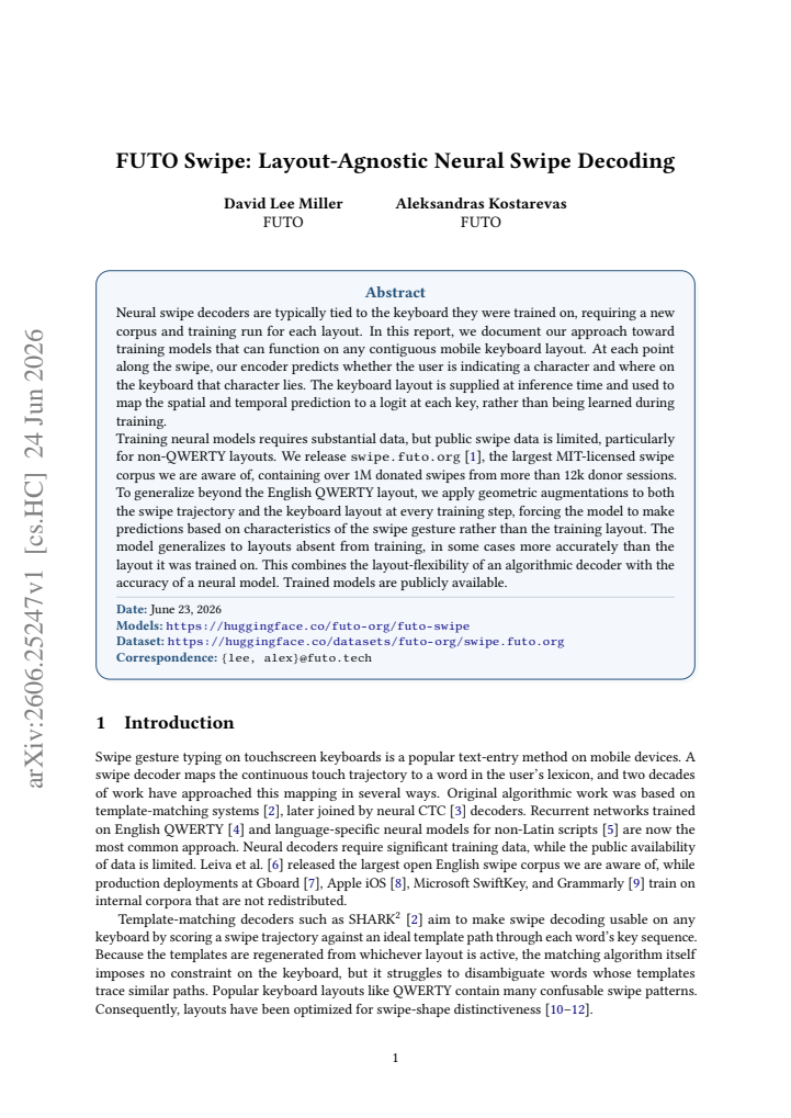 First page