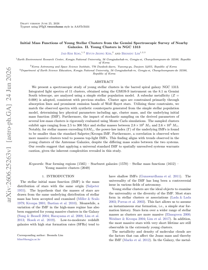 First page