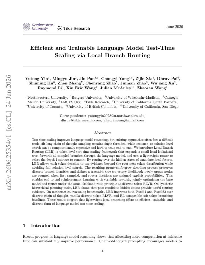 First page