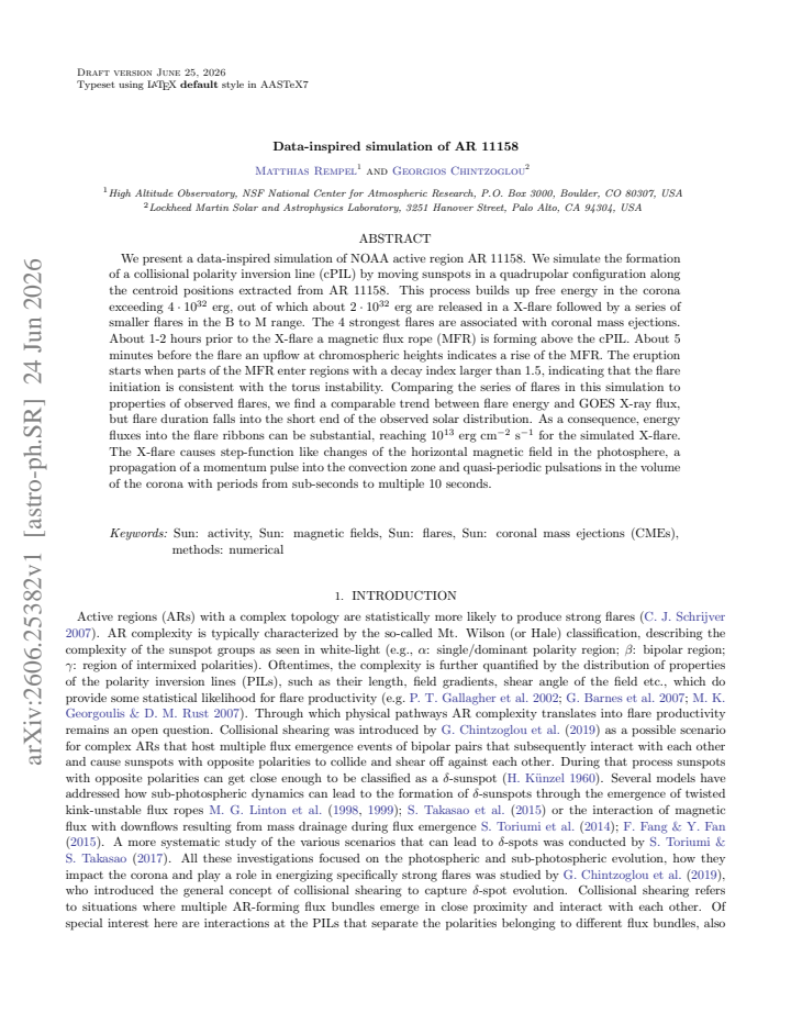 First page