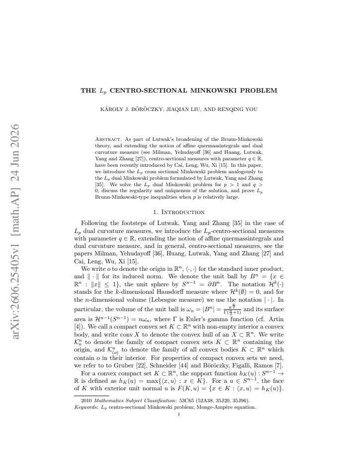 First page