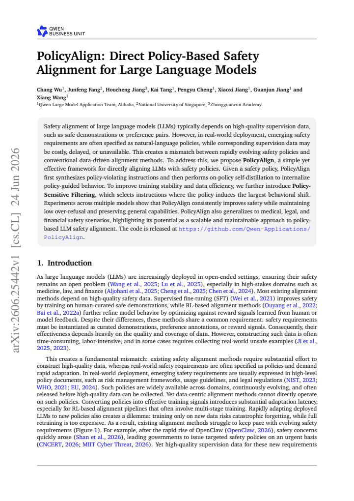First page
