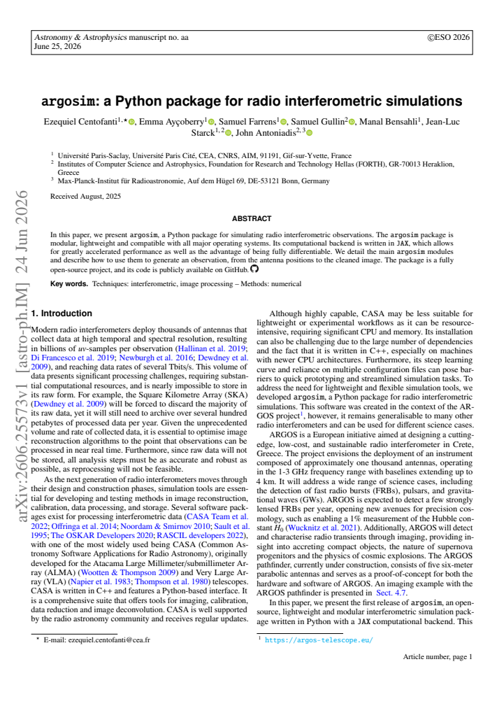 First page