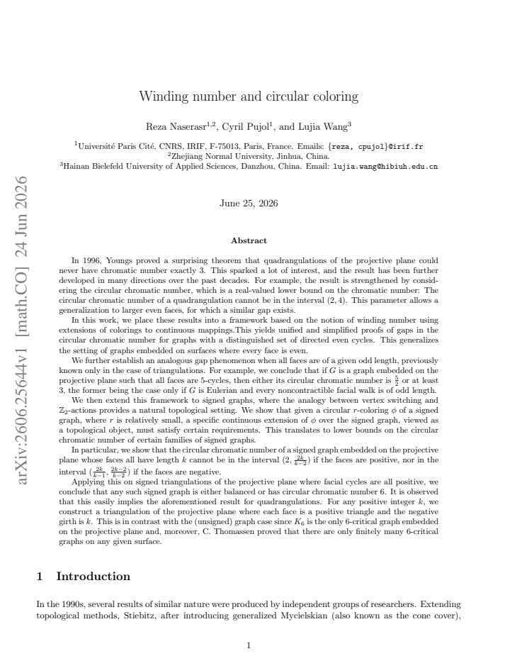 First page
