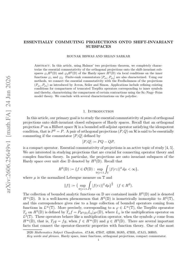 First page