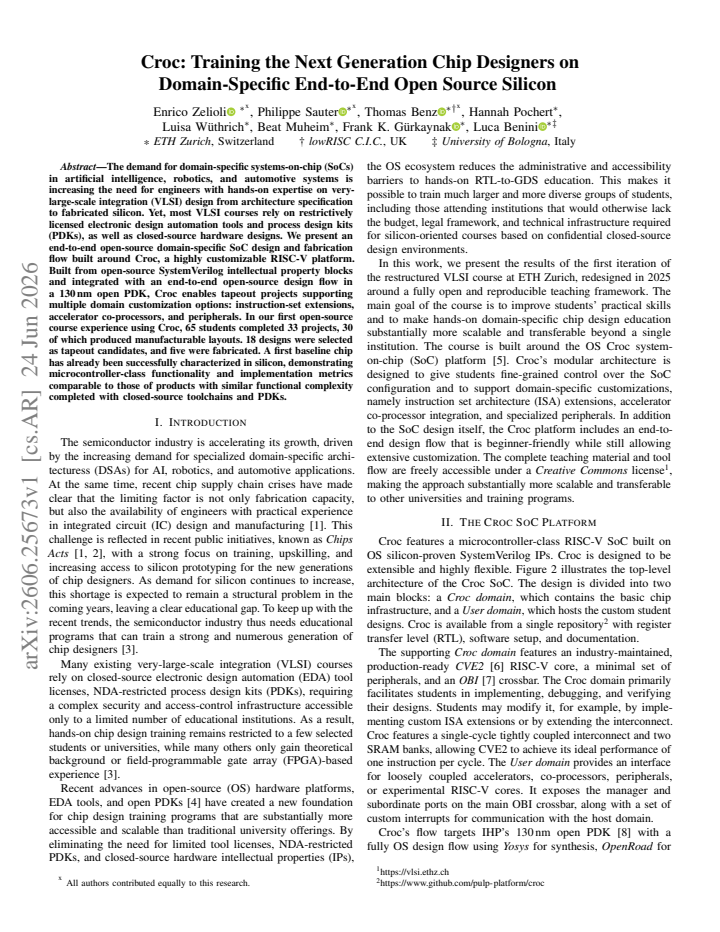 First page