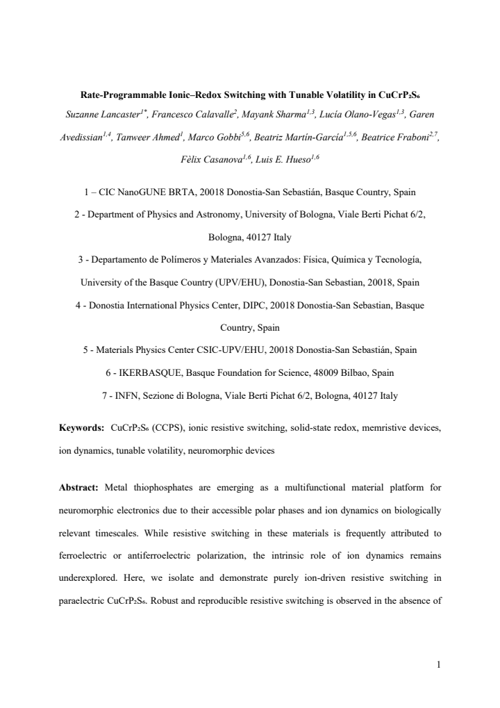 First page