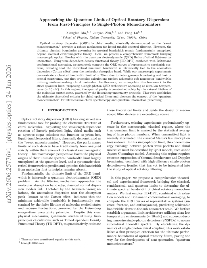 First page