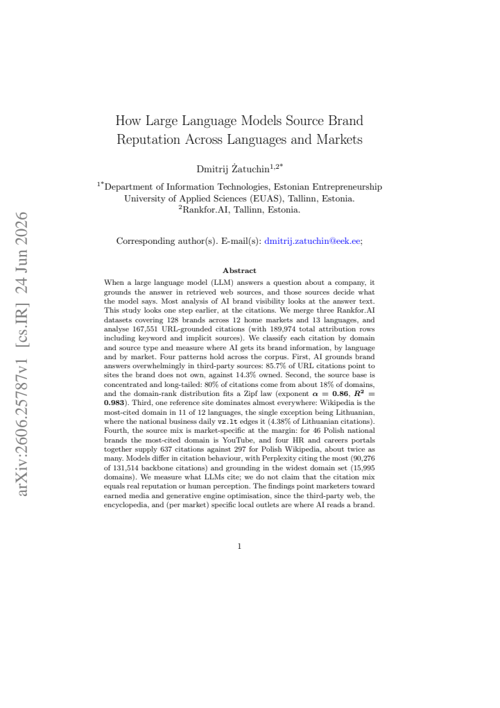 First page
