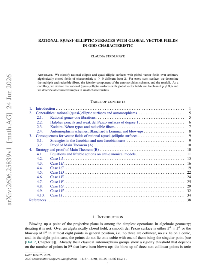 First page
