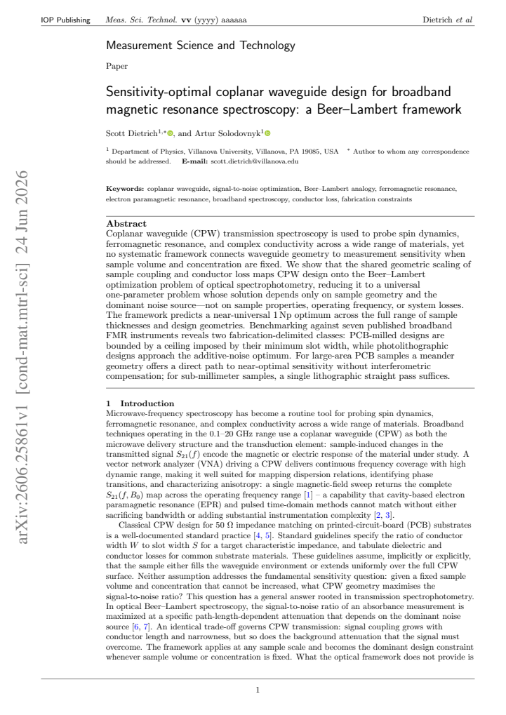 First page