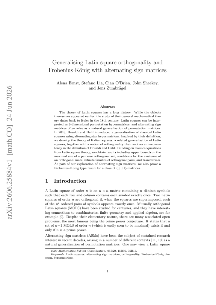 First page