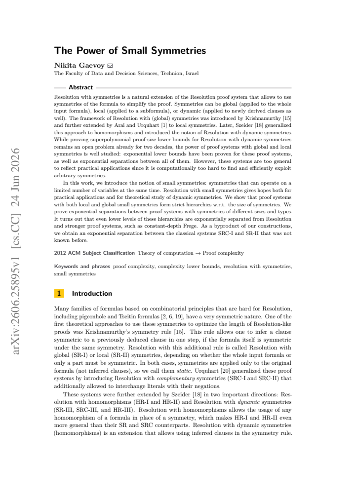 First page
