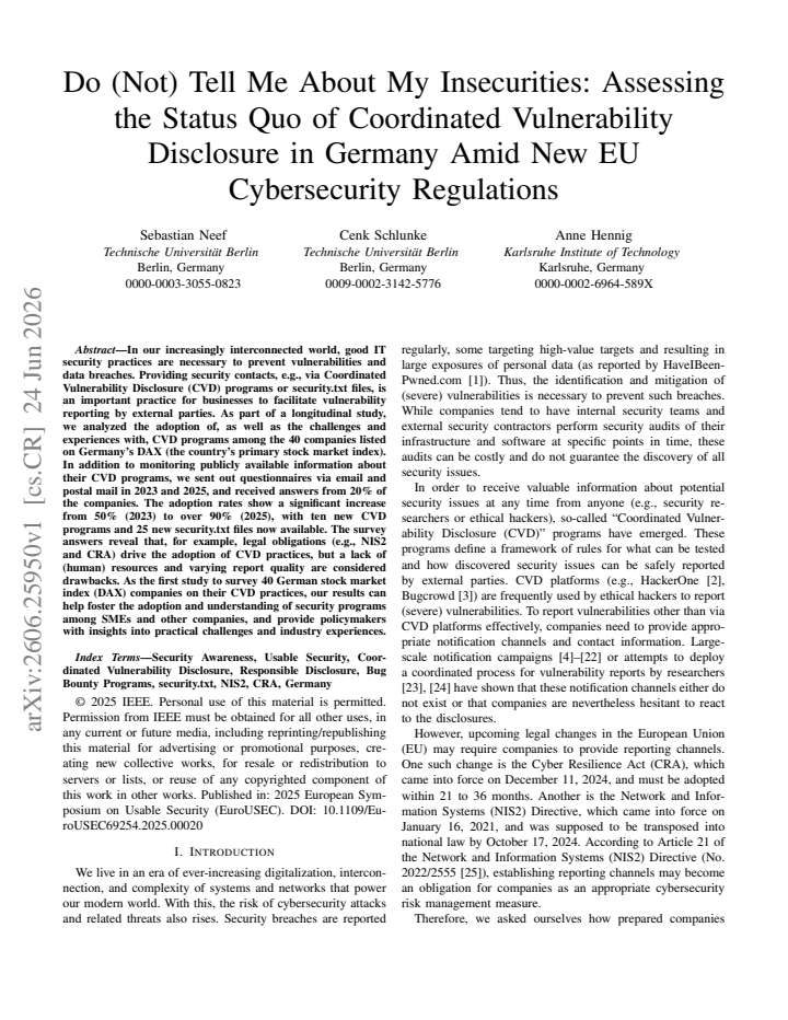 First page