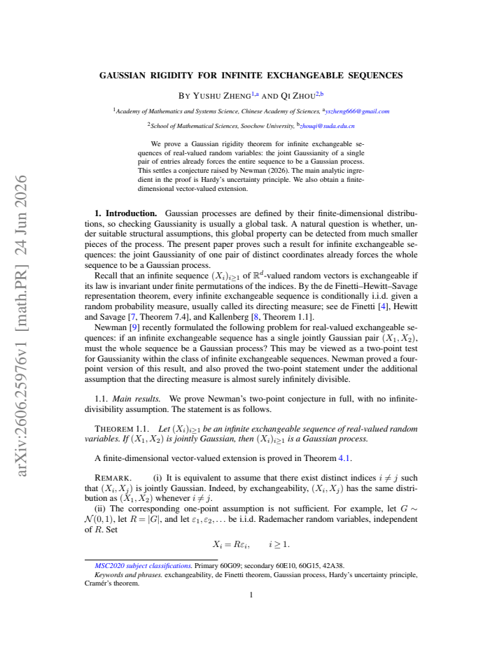 First page