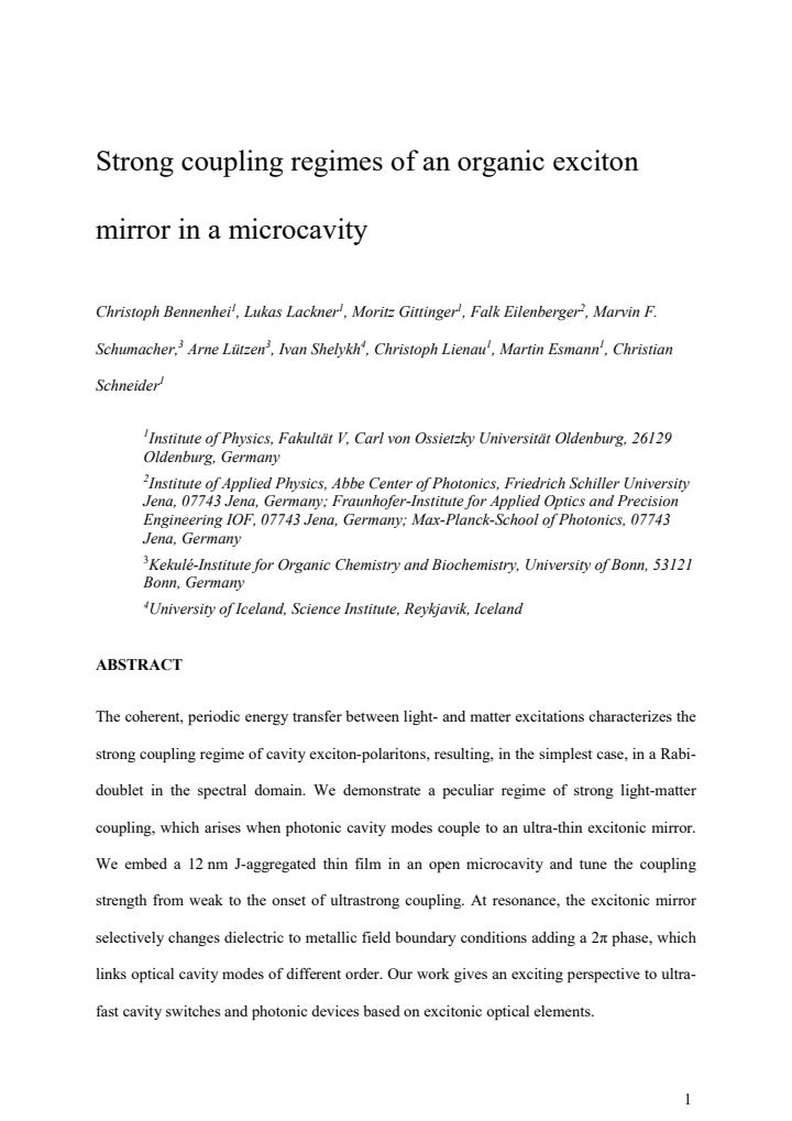 First page
