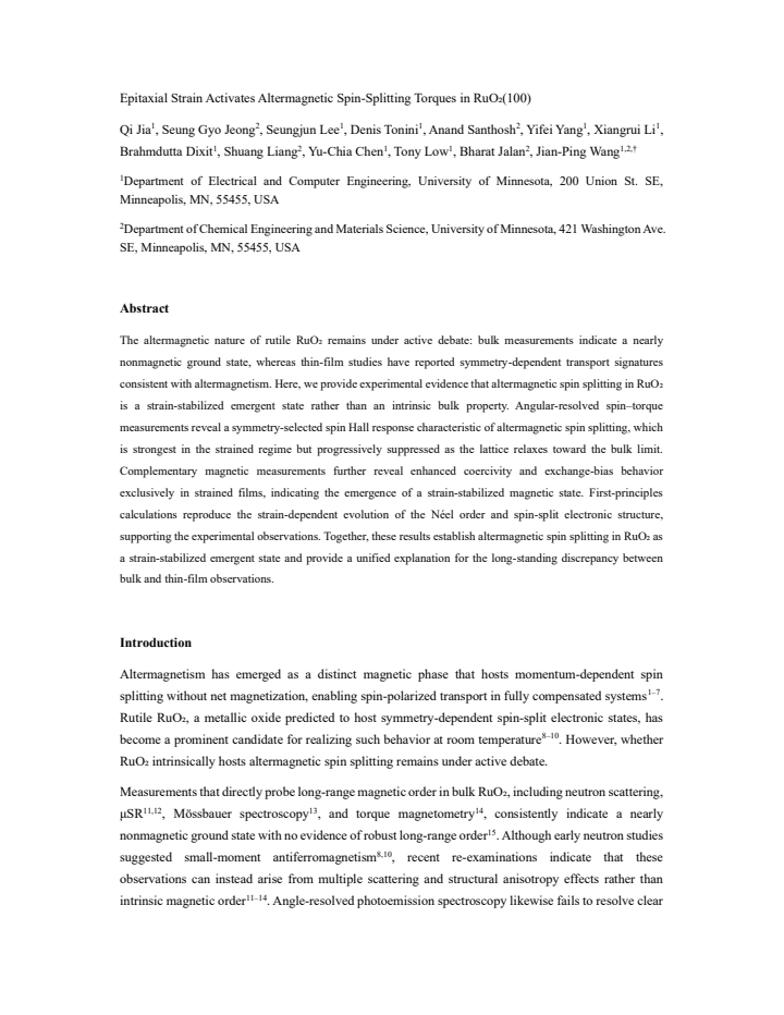 First page
