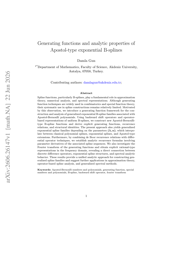 First page