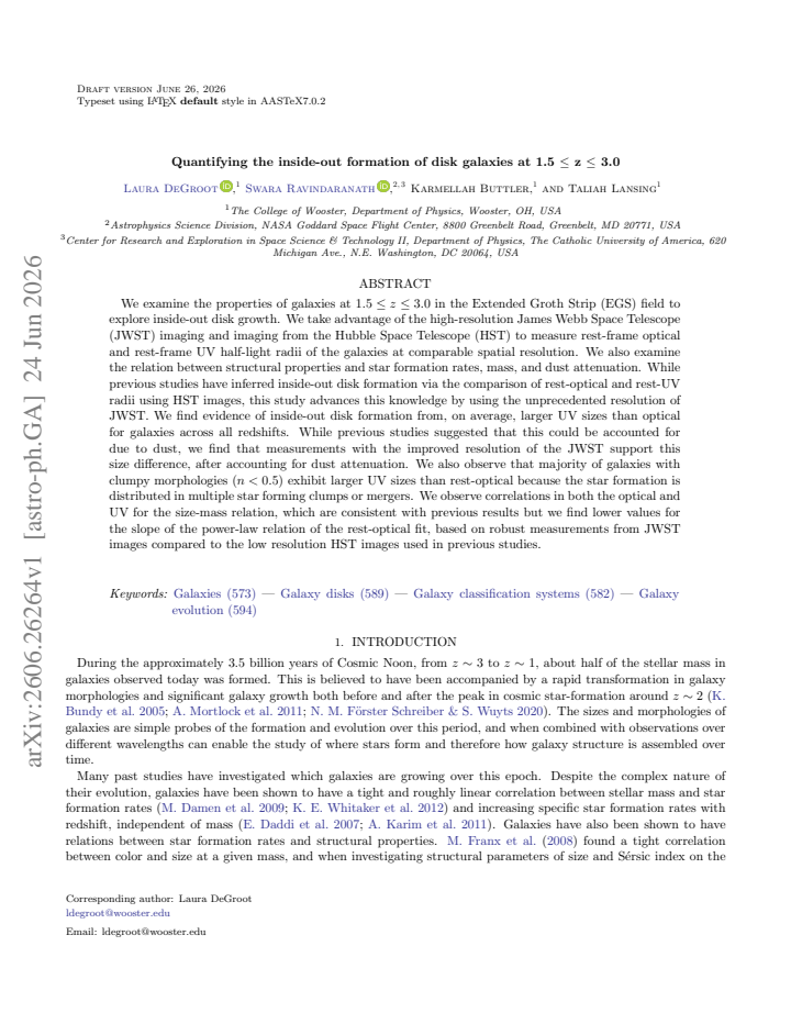 First page