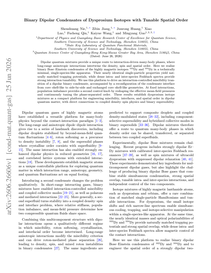First page