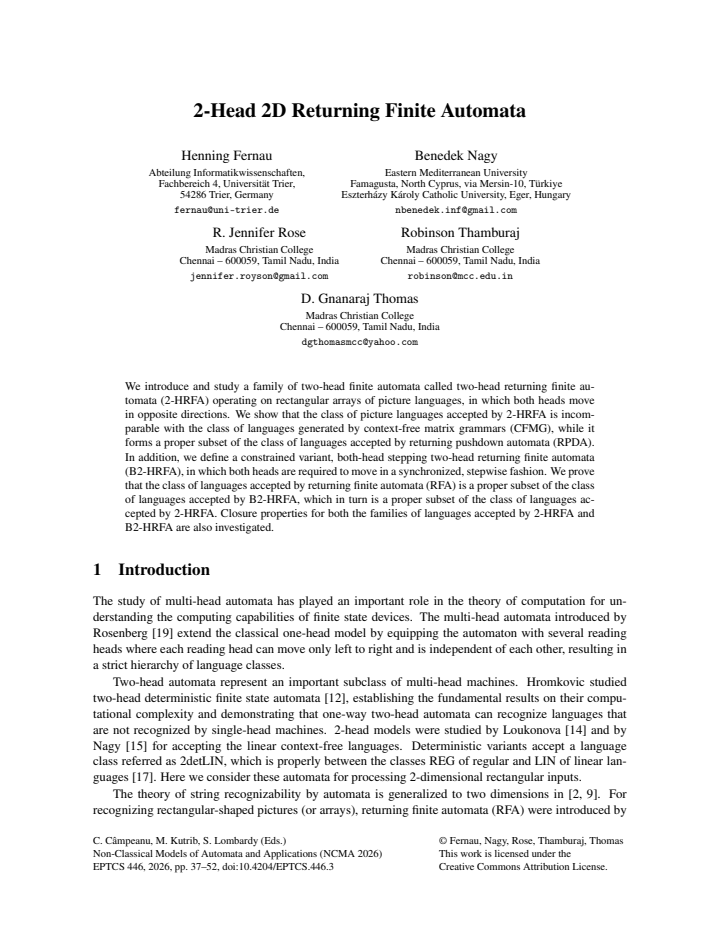 First page