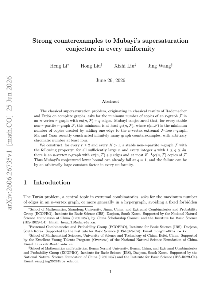 First page