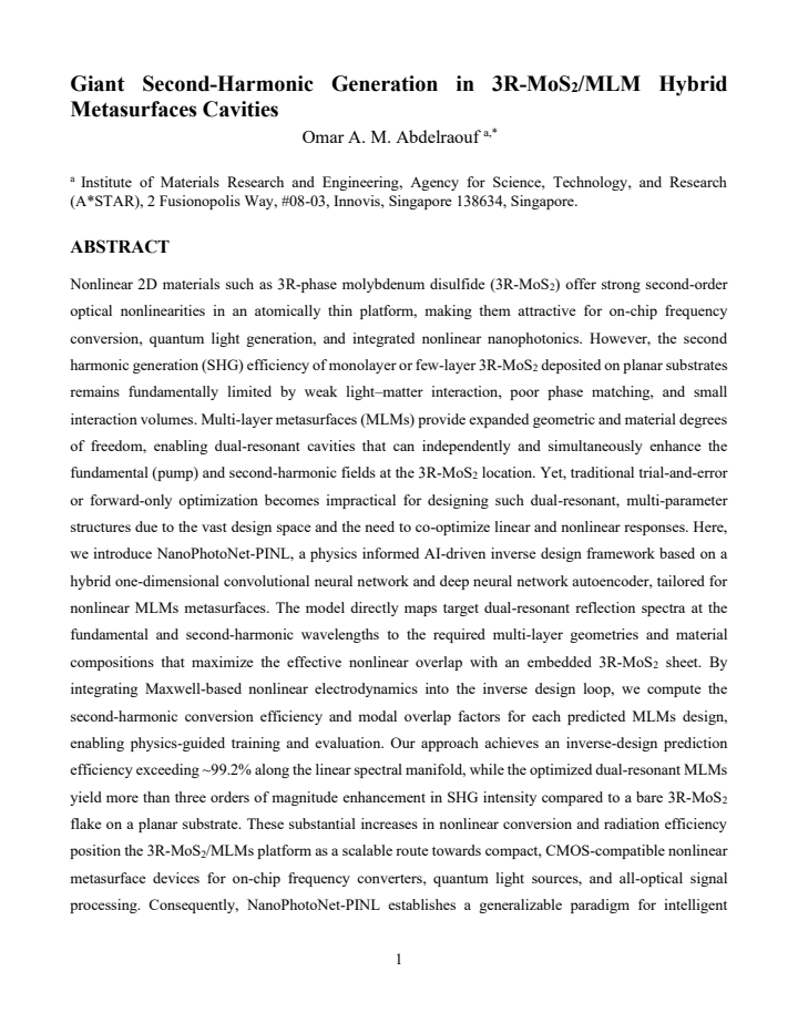 First page