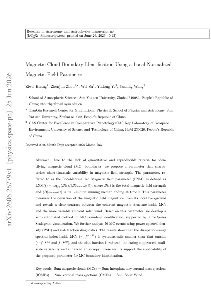First page