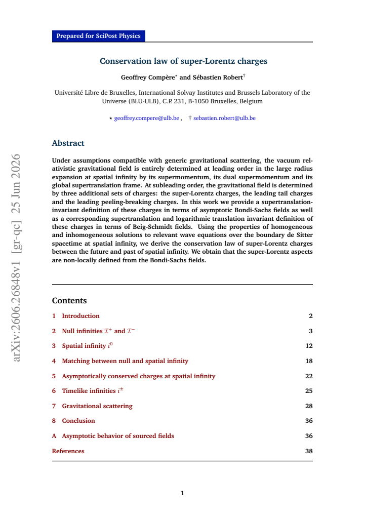 First page