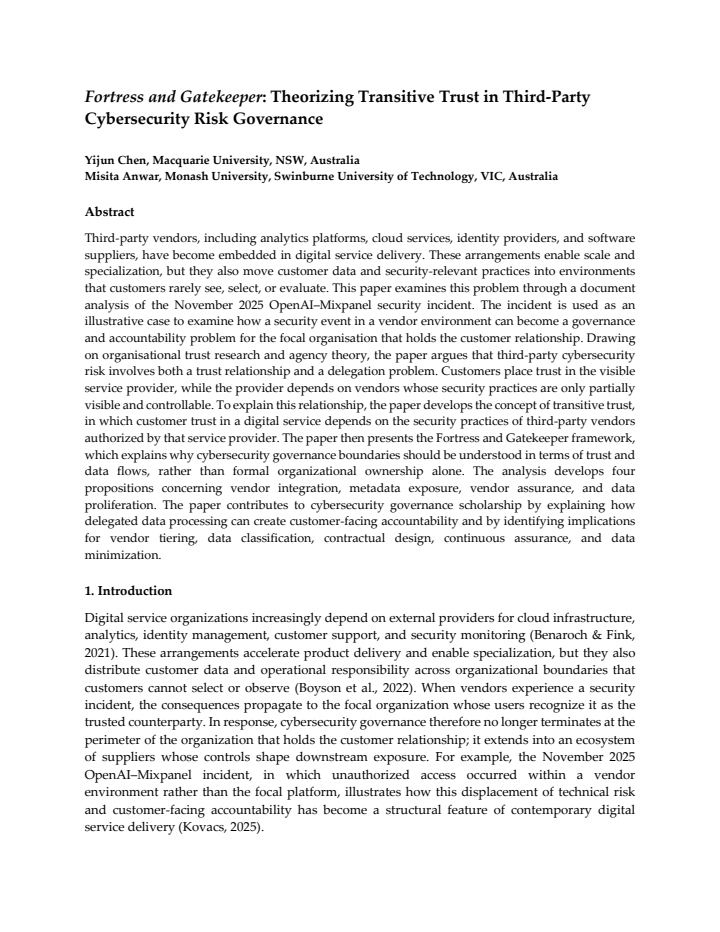 First page