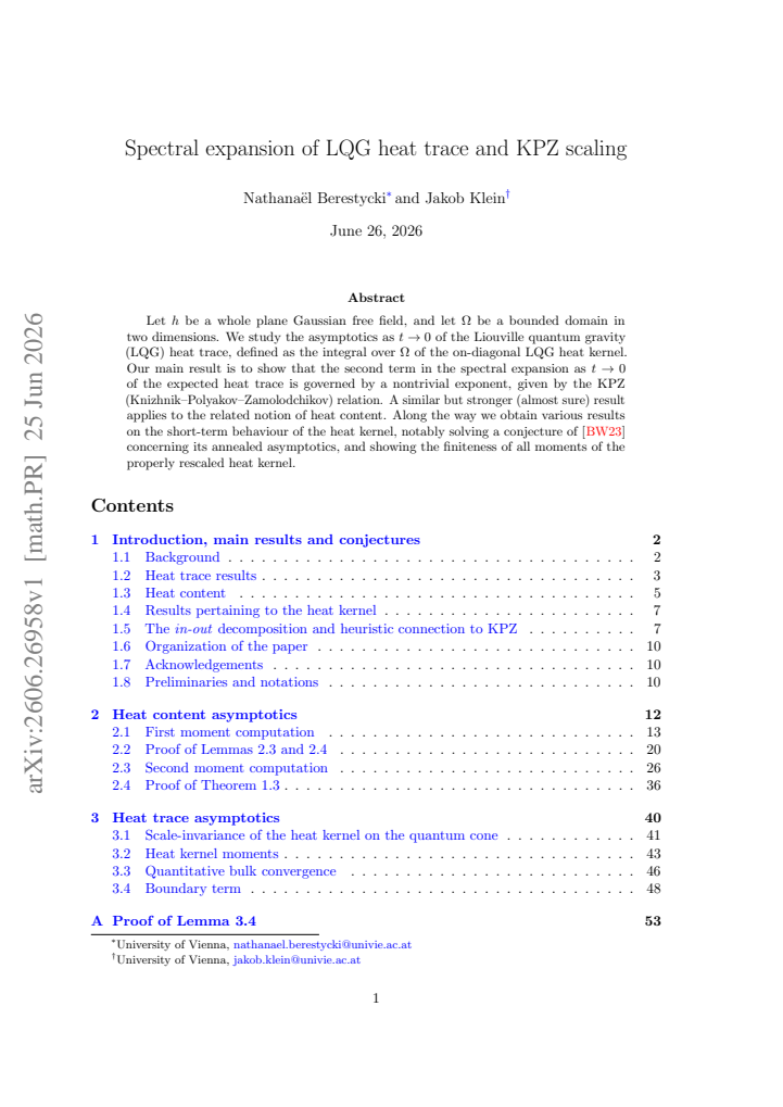 First page