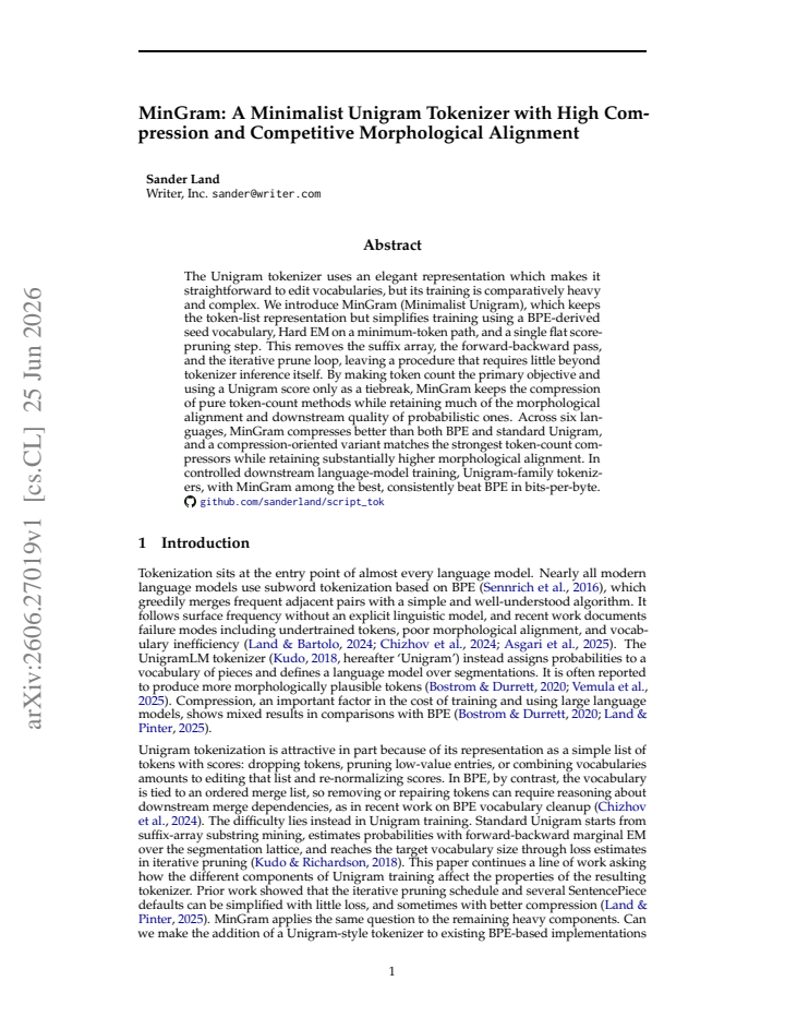First page