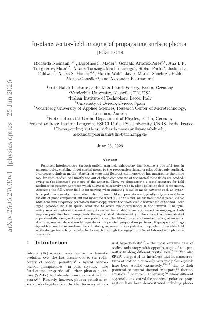 First page