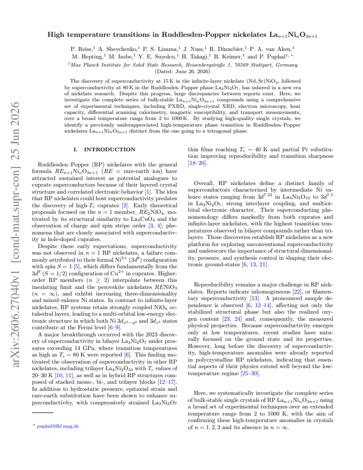 First page