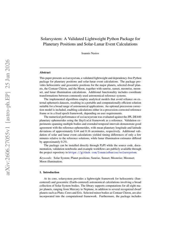 First page