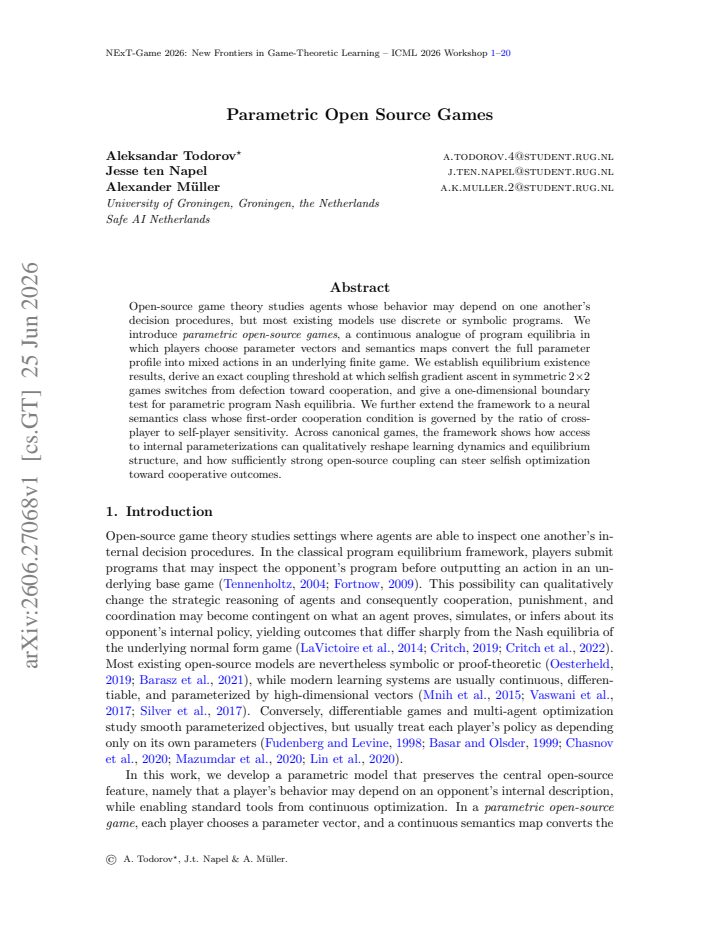 First page