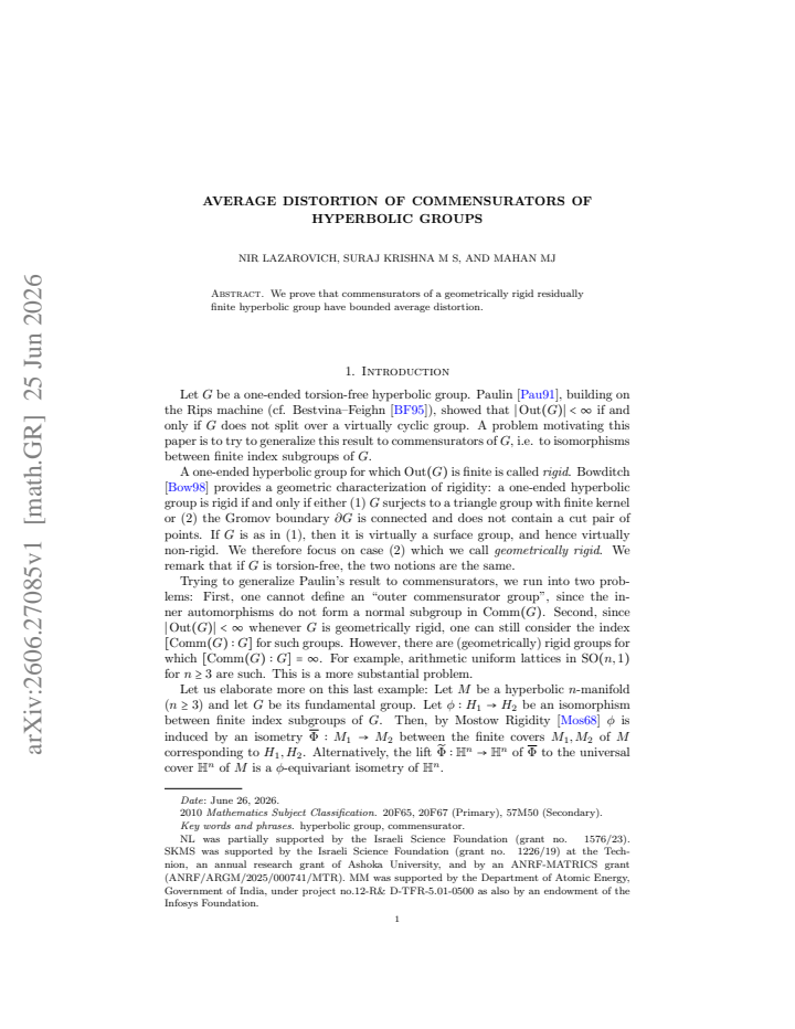 First page